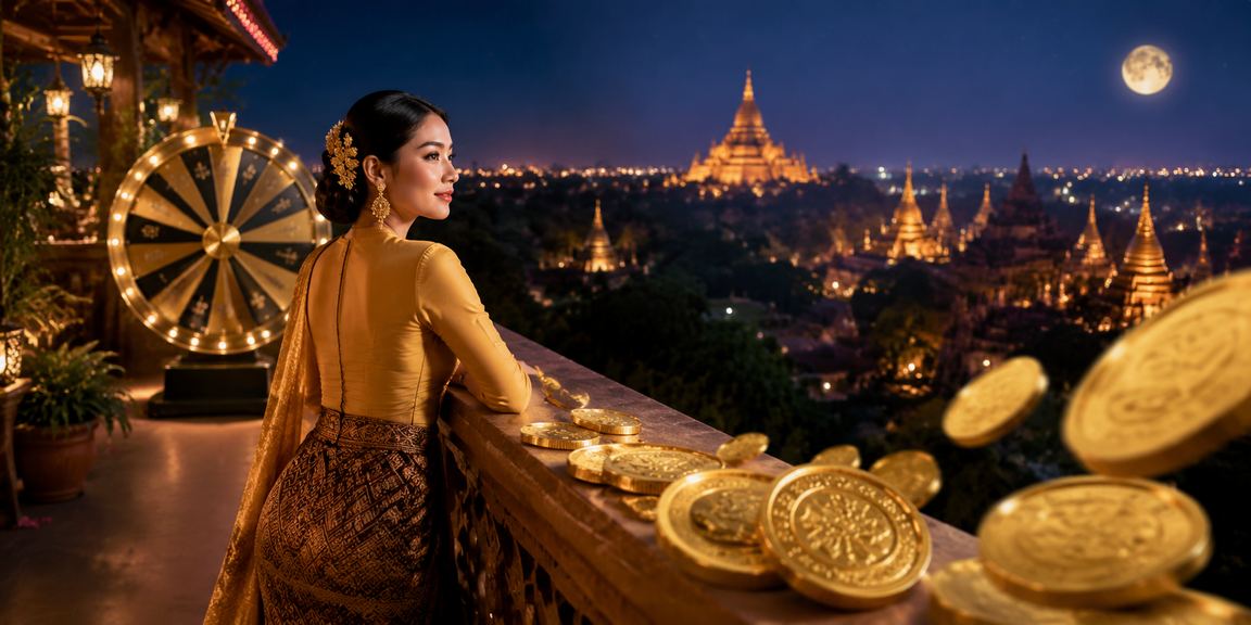 မြန်မာ Roulette Kyat စလော့ဂိမ်းဖြင့် ကစားနေသော အသုံးပြုသူ